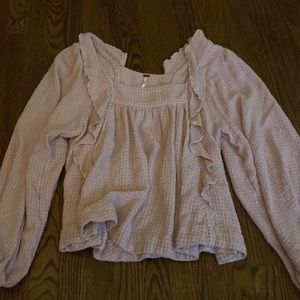 Free People Flowy Light pink Longsleeve Top